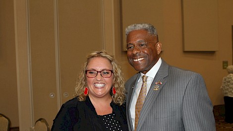 Robin Cox and Lt. Col. Allen West