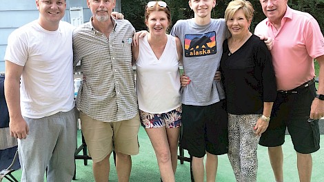 Tammie with her children and parents—Jed Harrelson, Lifford and Tammie Luthringer, Hank Harrelson, Elaine and Hershel Flanagan.