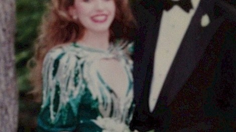 Toni and David Crowder at the Pleasant Grove prom in 1990