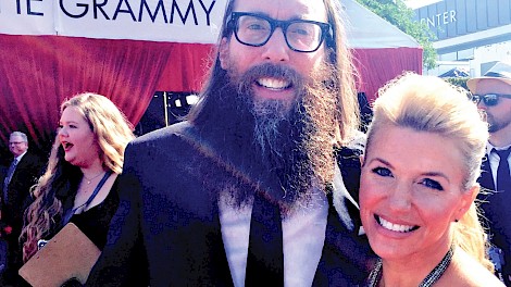 David and Toni Crowder on the red carpet at the Grammy Awards