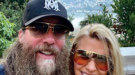 David and Toni Crowder in Italy at Lake Como